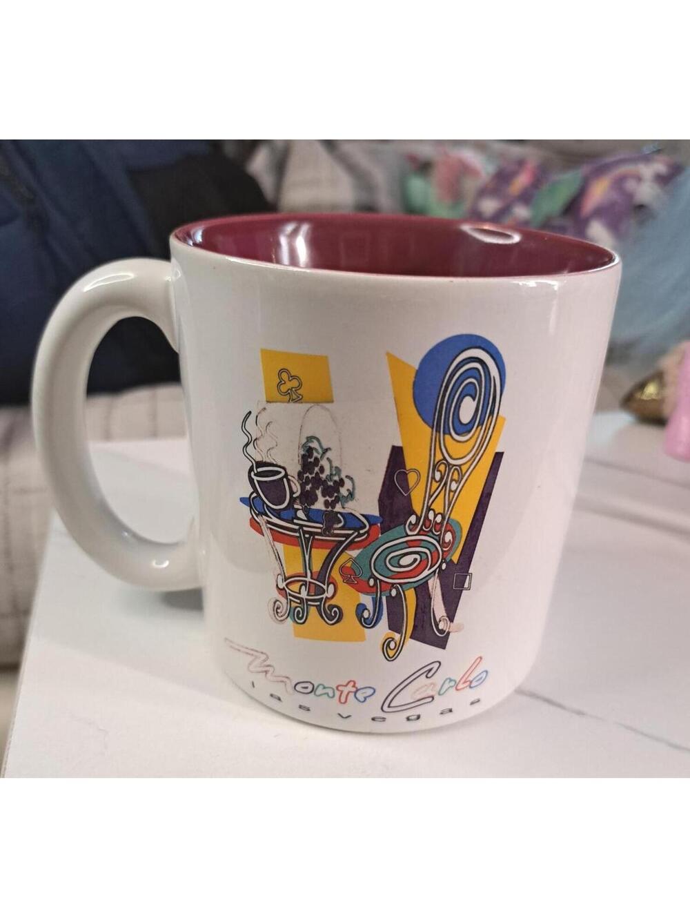 Vintage 1980's-90's Monte Carlo Hotel & Casino Las Vegas Souvenir Coffee Mug